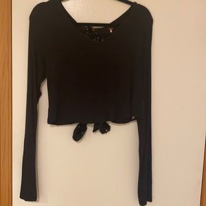 Free People Open Back, Long Sleeve